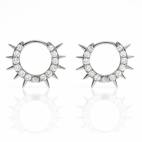Crystal Spiked Huggies