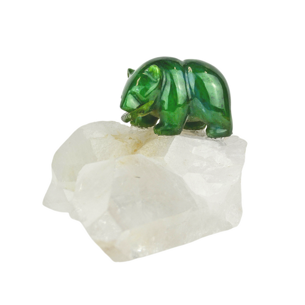 Bear on Clear Quartz