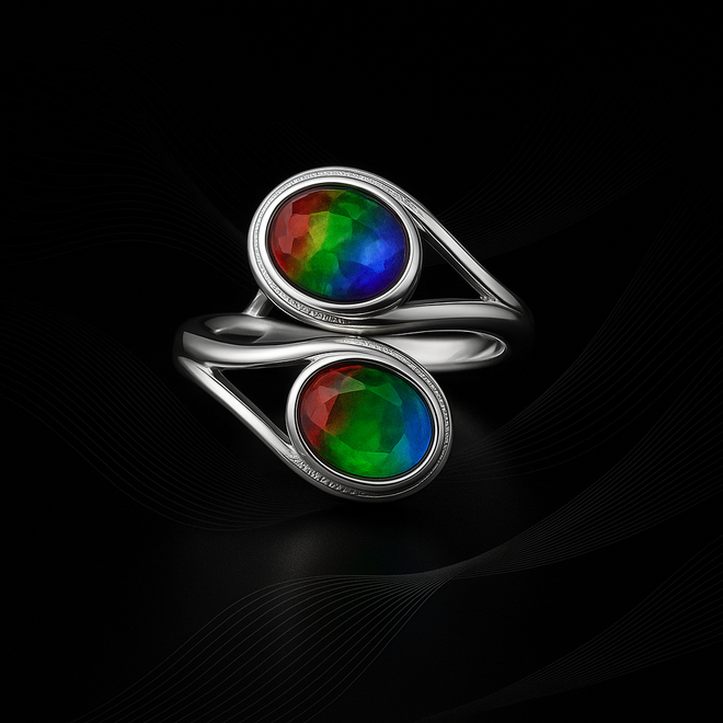 Ammolite Rings