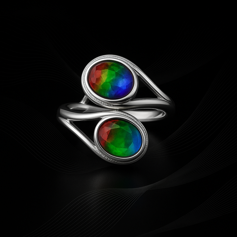 Ammolite Rings