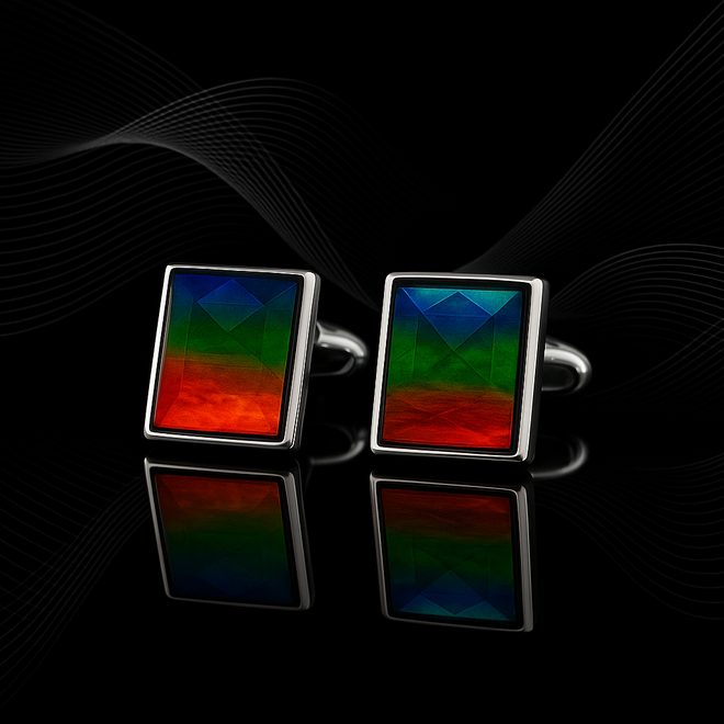Ammolite Cuff Links