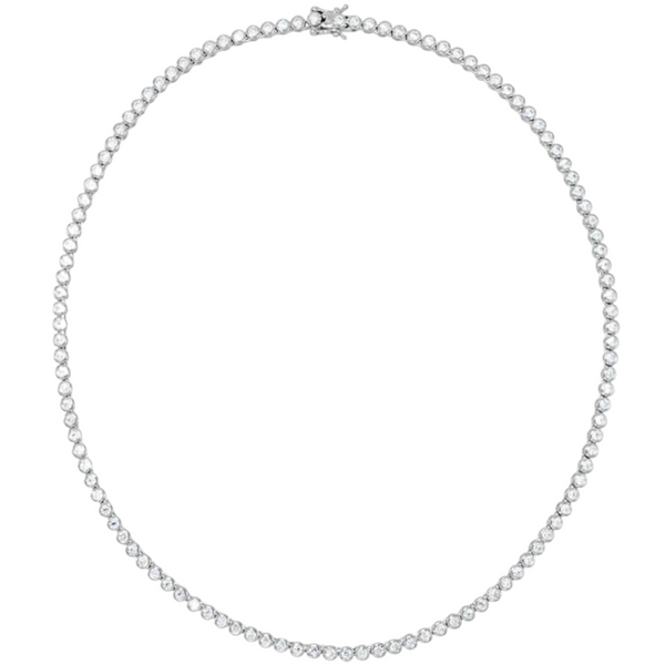 Bezel Set Tennis Necklace