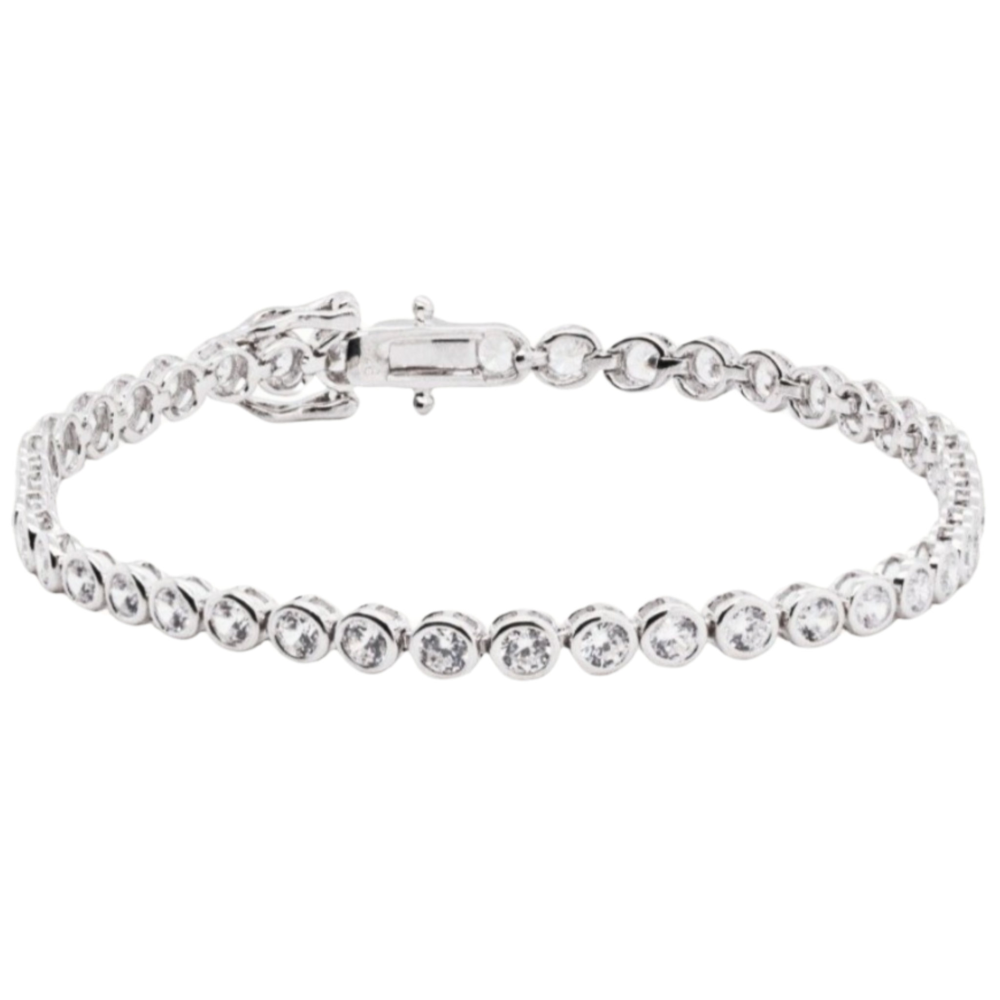 Bezel Round Tennis Bracelet