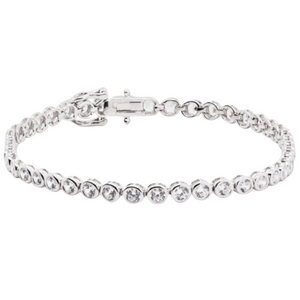 Bezel Round Tennis Bracelet