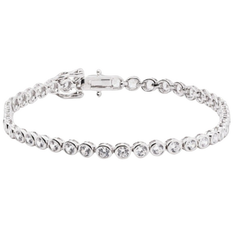 Bezel Round Tennis Bracelet