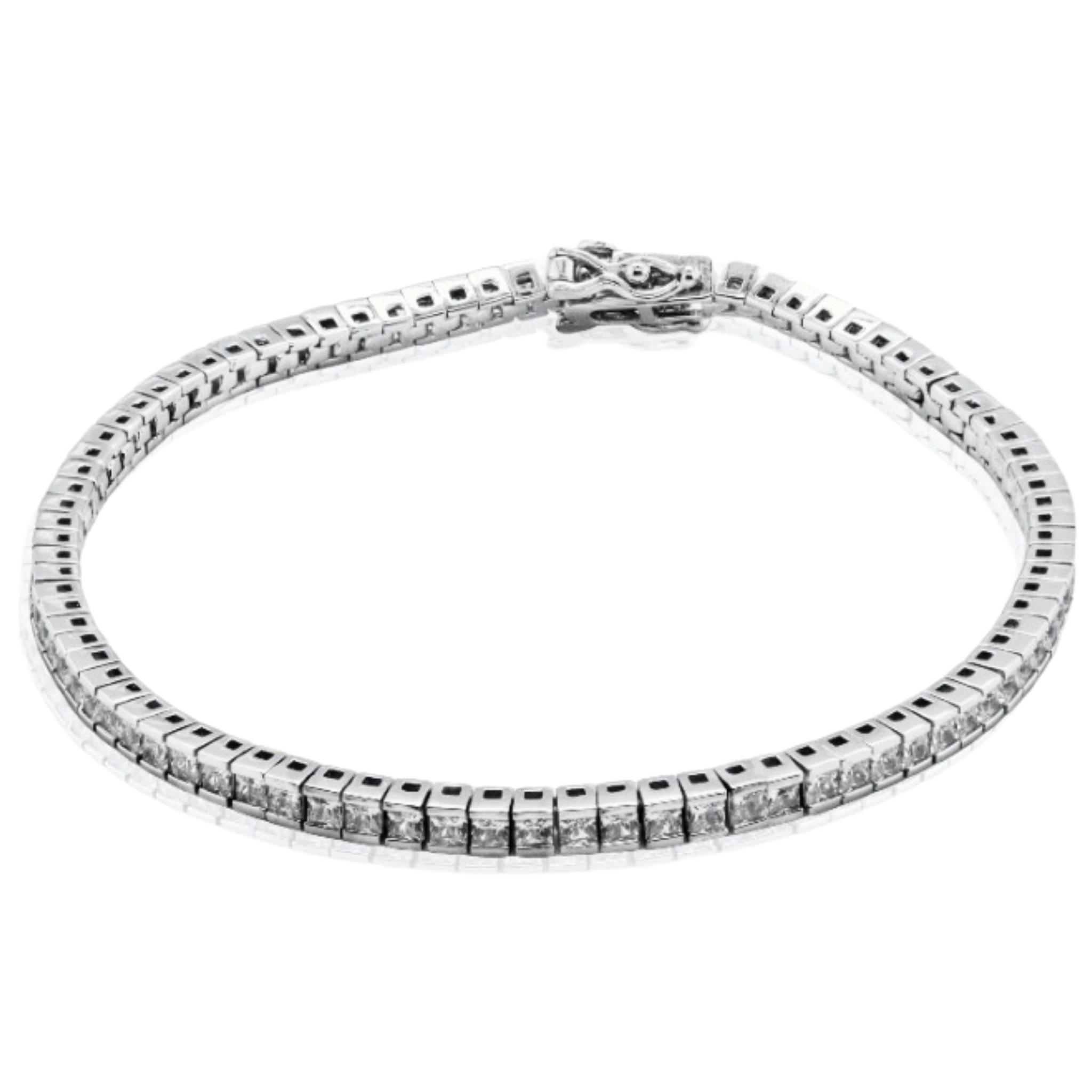 Princess Cut Tennis Bracelet