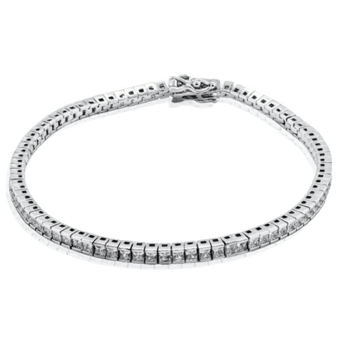 Princess Cut Tennis Bracelet