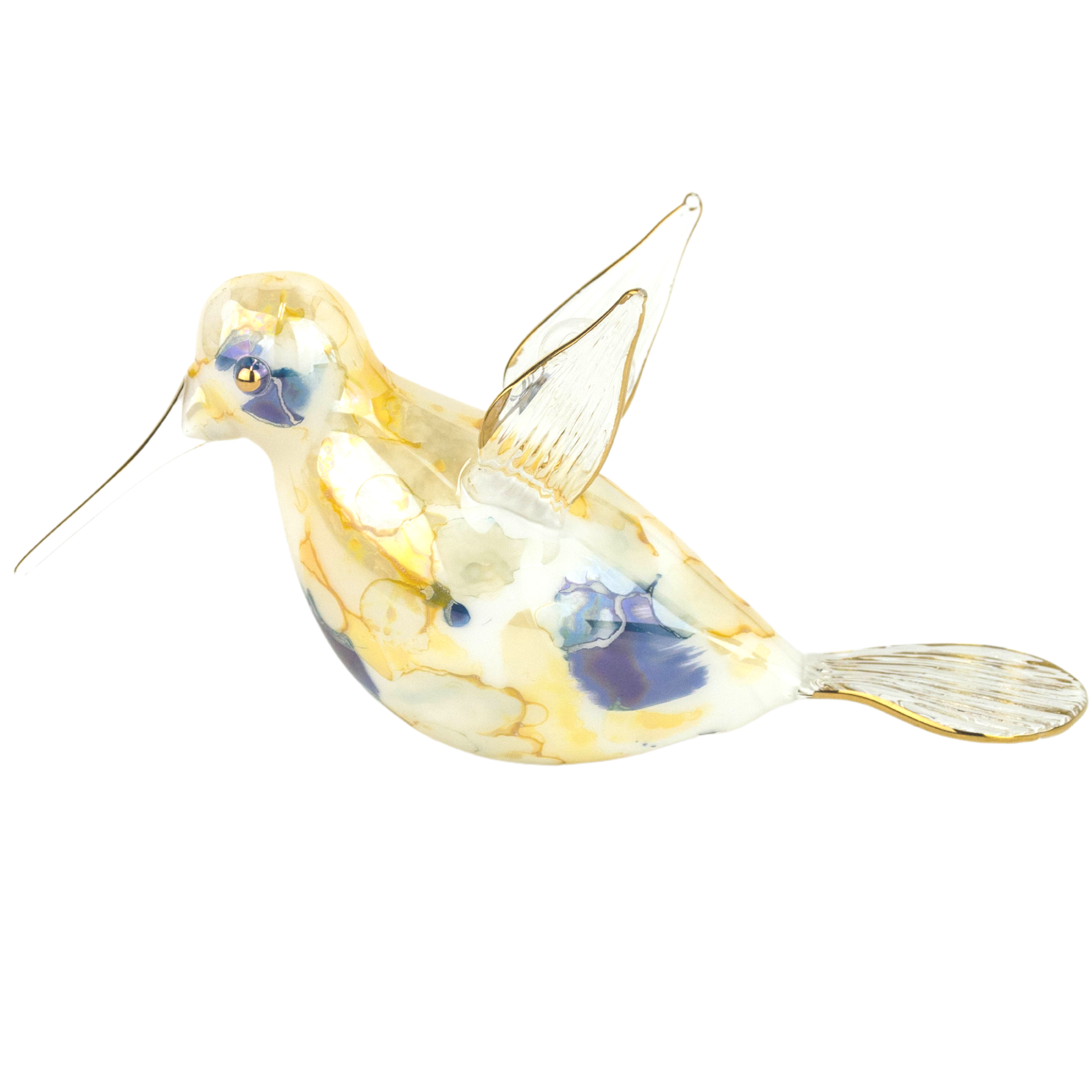 Hummingbird ~ Blue & Yellow