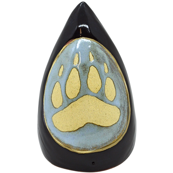 Wolf Paw Cone Clay Rattle