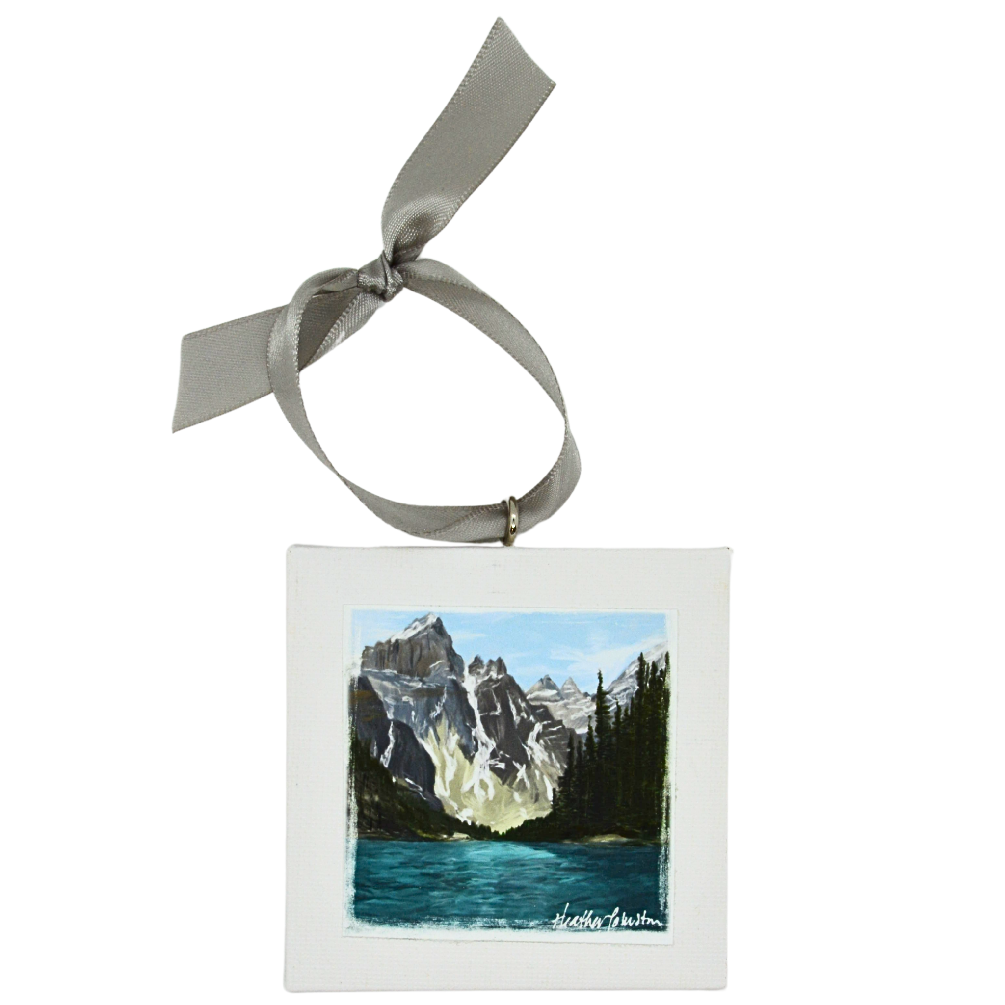 Moraine Lake Mini Painting Ornament