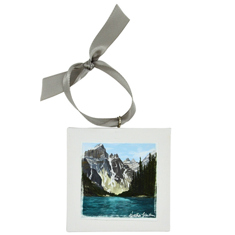 Moraine Lake Mini Painting Ornament