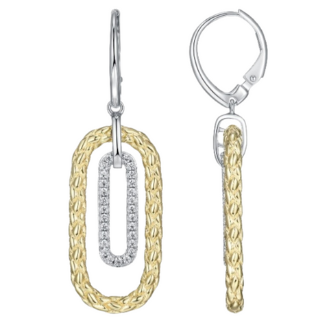 Paperclip Woven Earrings
