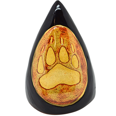 Wolf Paw Cone Clay Rattle