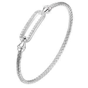 Paperclip Woven Hook Bangle