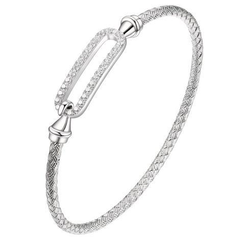 Paperclip Woven Hook Bangle