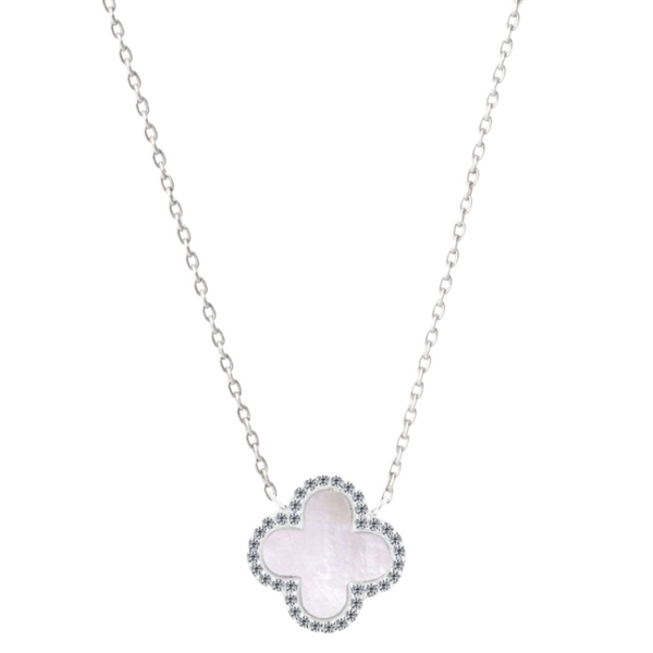Mother of Pearl Flower Necklace