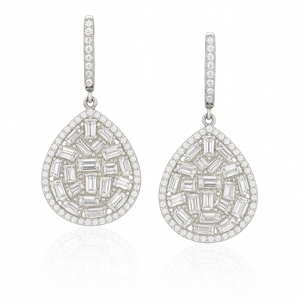 Teardrop Cluster Earrings