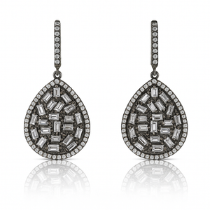 Teardrop Cluster Earrings