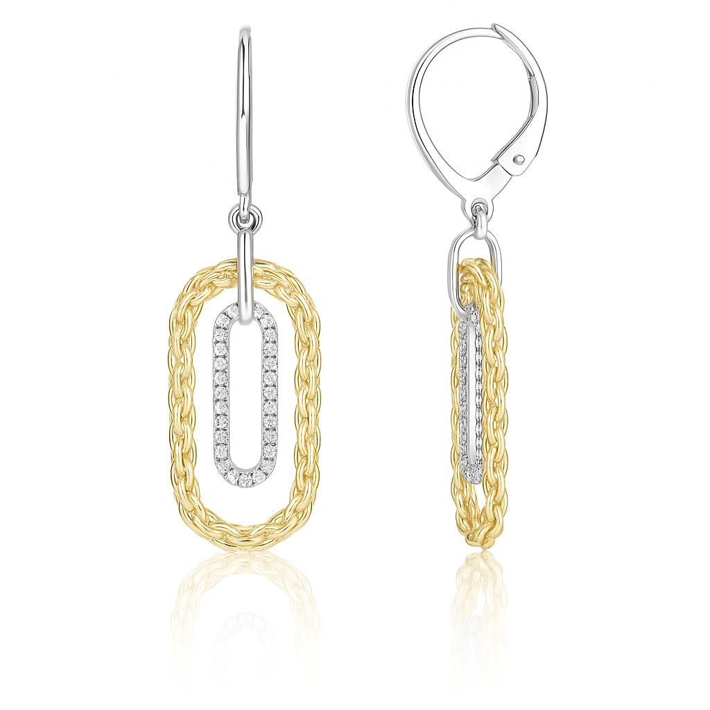Paperclip Woven Earrings