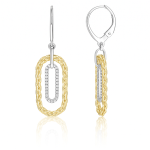 Paperclip Woven Earrings