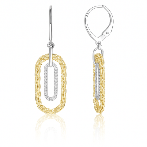 Paperclip Woven Earrings