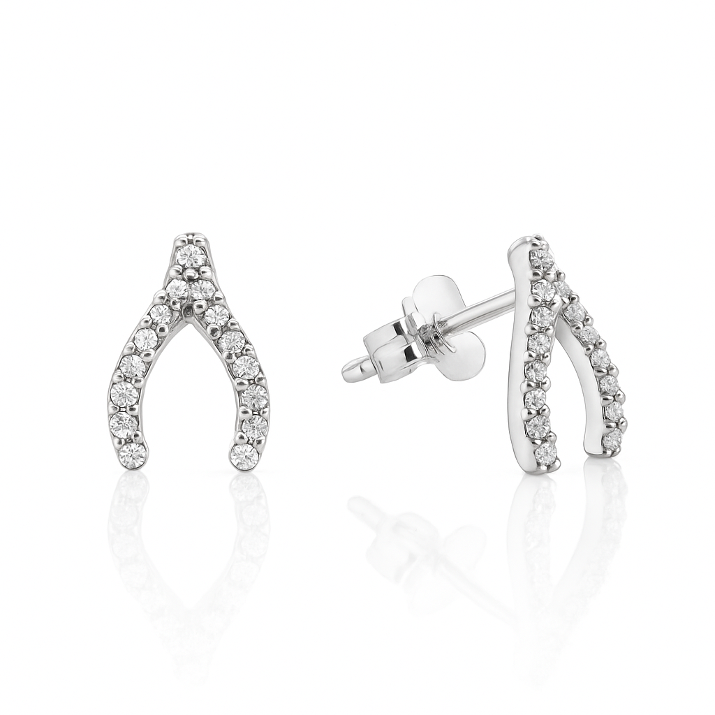 Wishbone Stud Earrings