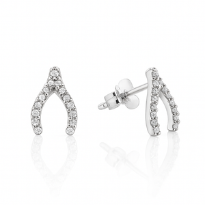 Wishbone Stud Earrings
