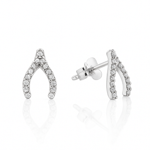Wishbone Stud Earrings