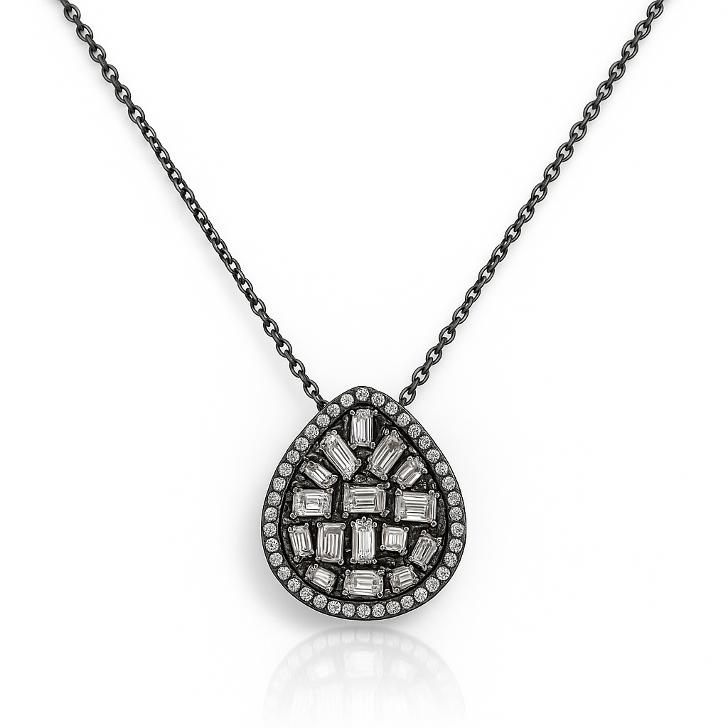 Teardrop Cluster Necklace