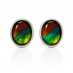 Ammolite Sterling Silver Earrings