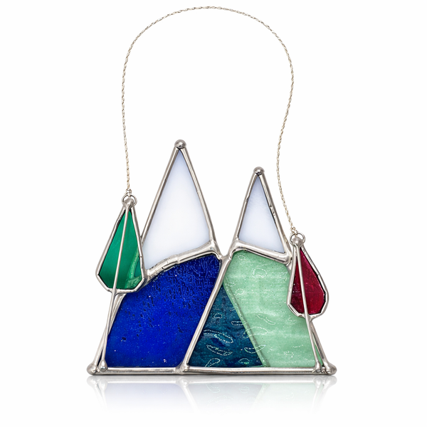 Mini Mountain with Trees Ornament