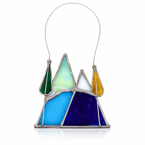 Mini Mountain with Trees Ornament