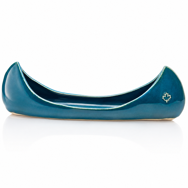 Turquoise Pottery Canoes