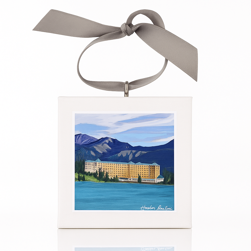 Chateau Lake Louise Mini Painting Ornament