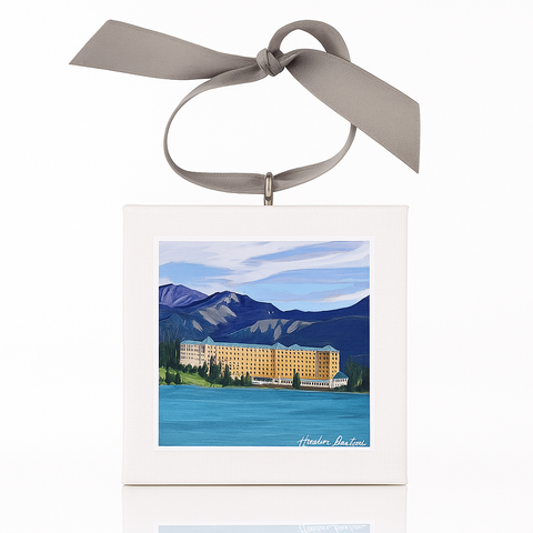 Chateau Lake Louise Mini Painting Ornament