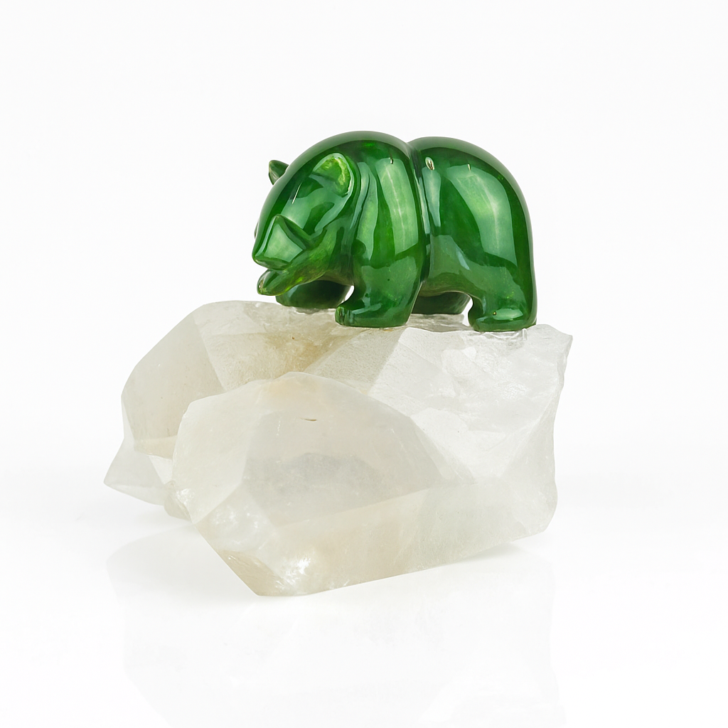 Bear on Clear Quartz