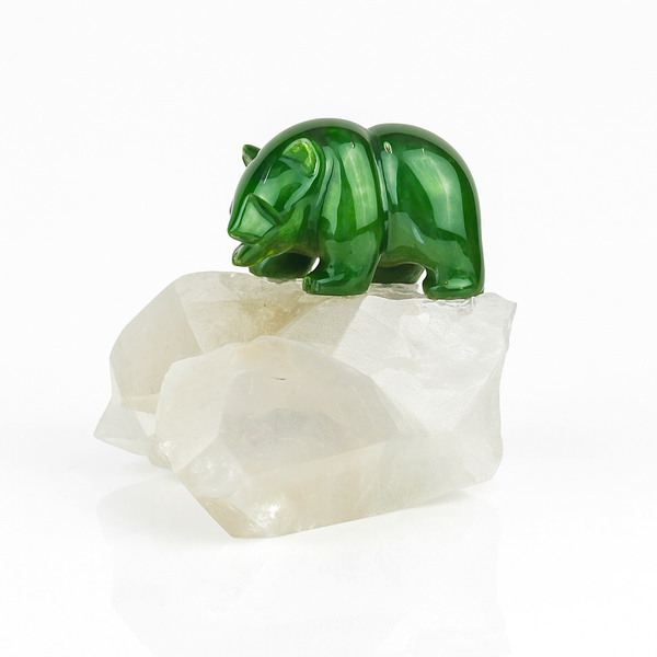 Bear on Clear Quartz