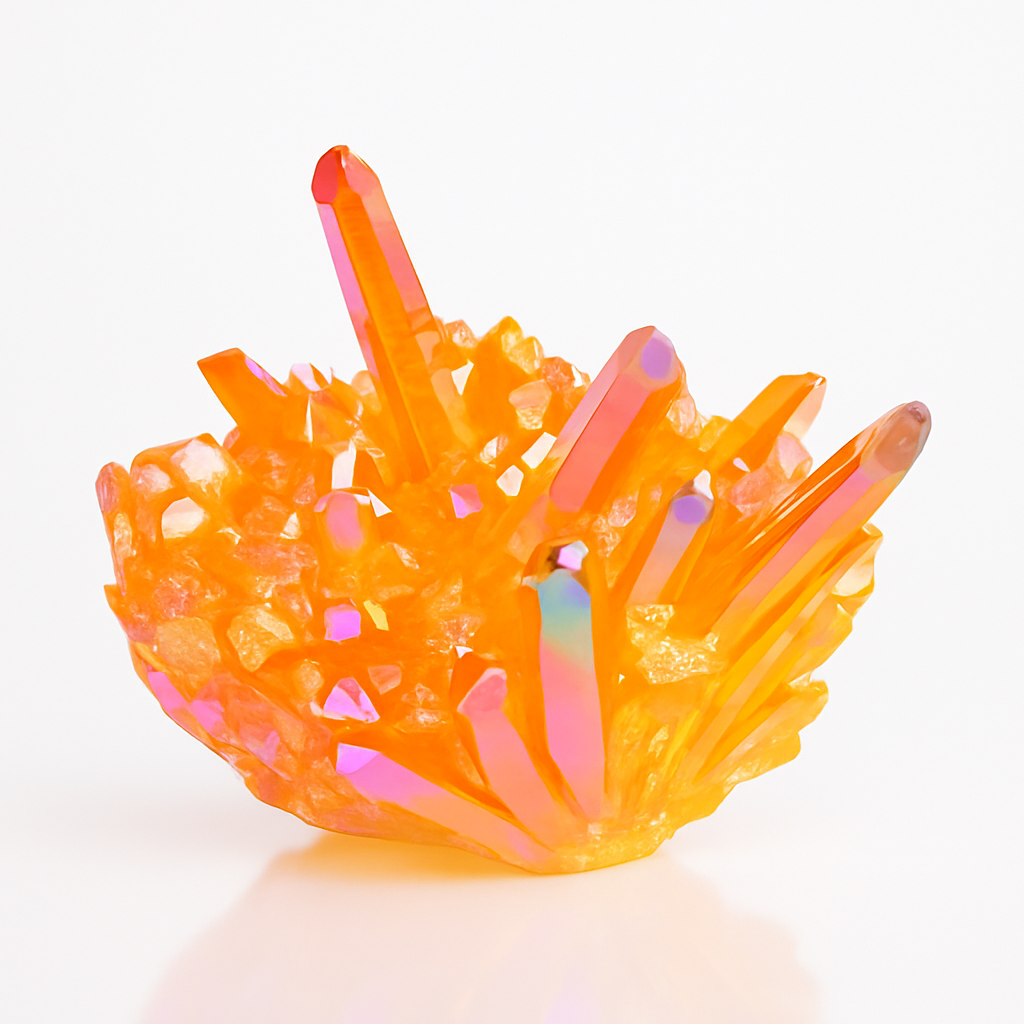 Tangerine Aura Quartz