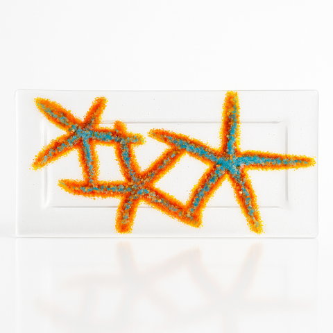 Red Sea Star Serving Plate