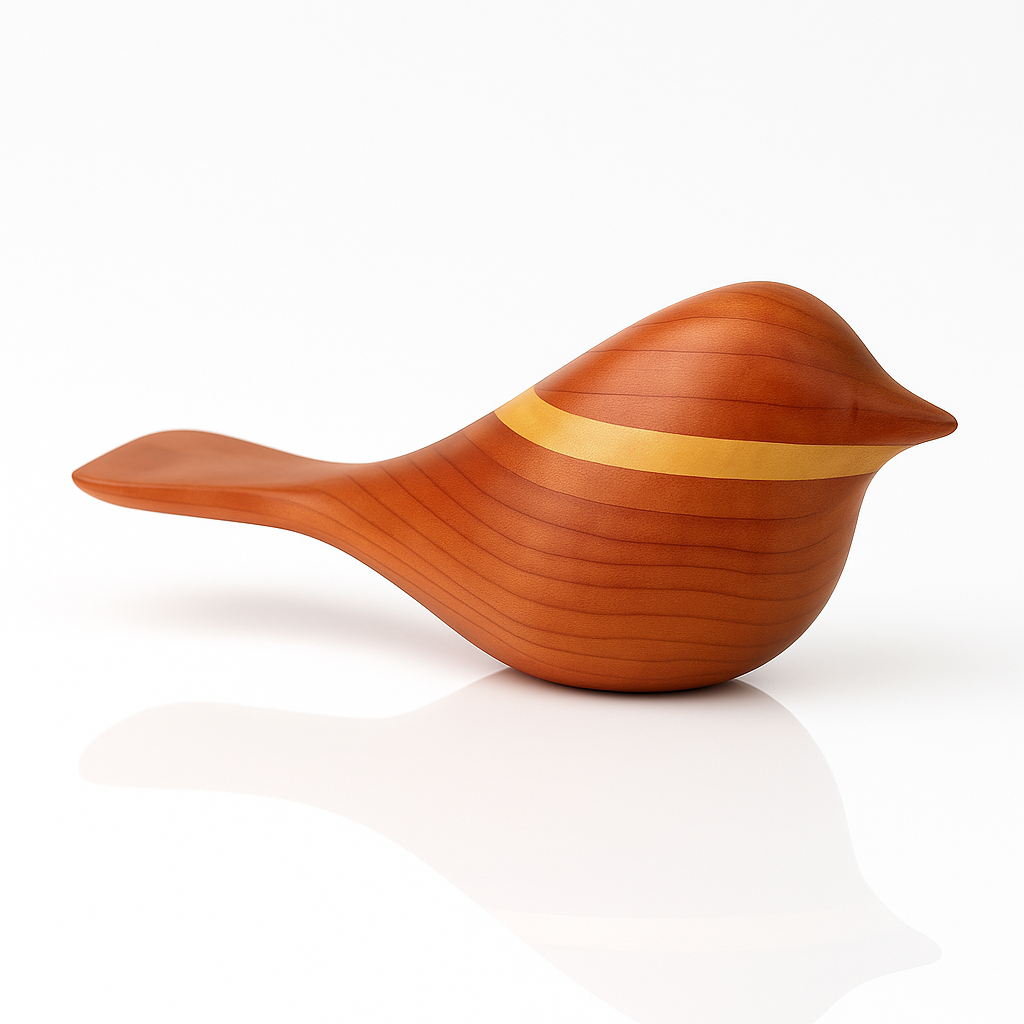 Comfort Bird ~ Walnut & Pine Neck Ring