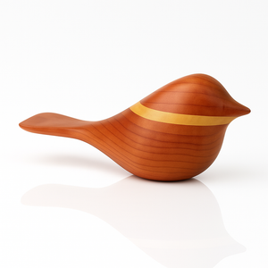 Comfort Bird ~ Walnut & Pine Neck Ring