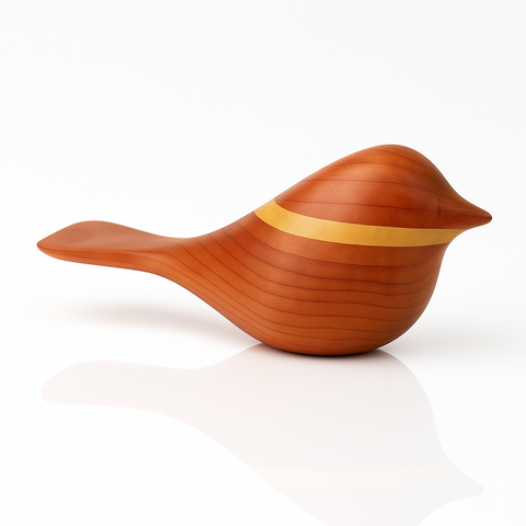 Comfort Bird ~ Walnut & Pine Neck Ring
