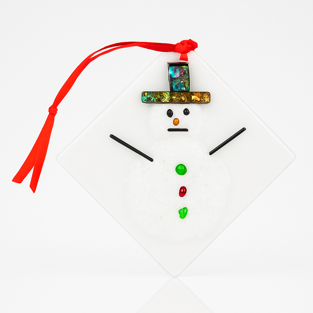Winter Snowman Party Hat Ornament