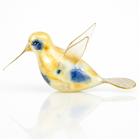 Hummingbird ~ Blue & Yellow