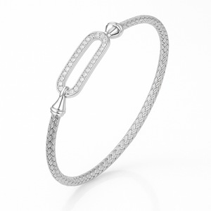 Paperclip Woven Hook Bangle