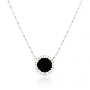 Halo Black Onyx Necklace