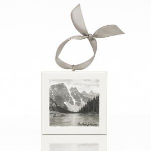 Moraine Lake Mini Canvas Ornament