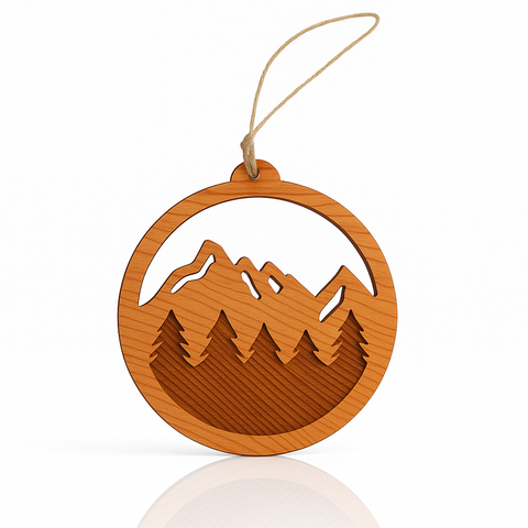 Mountain & Tree Ornament