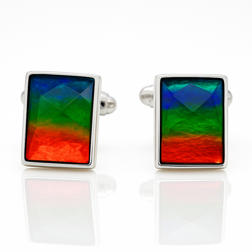 Ammolite Cuff Links