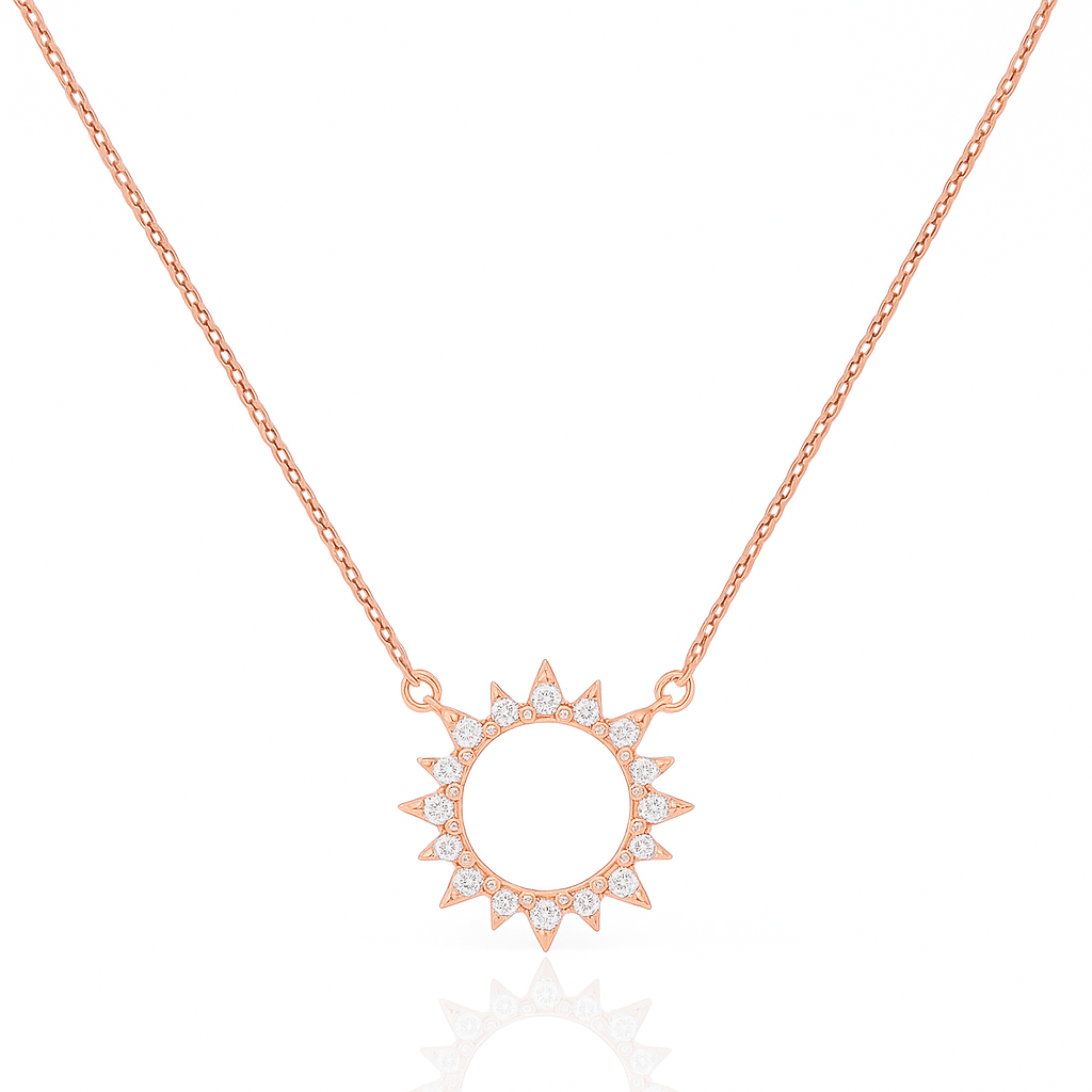 Hollow Out Sun Neckalce